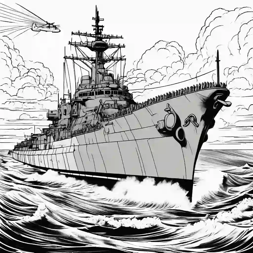 World War II Pacific Theater coloring pages